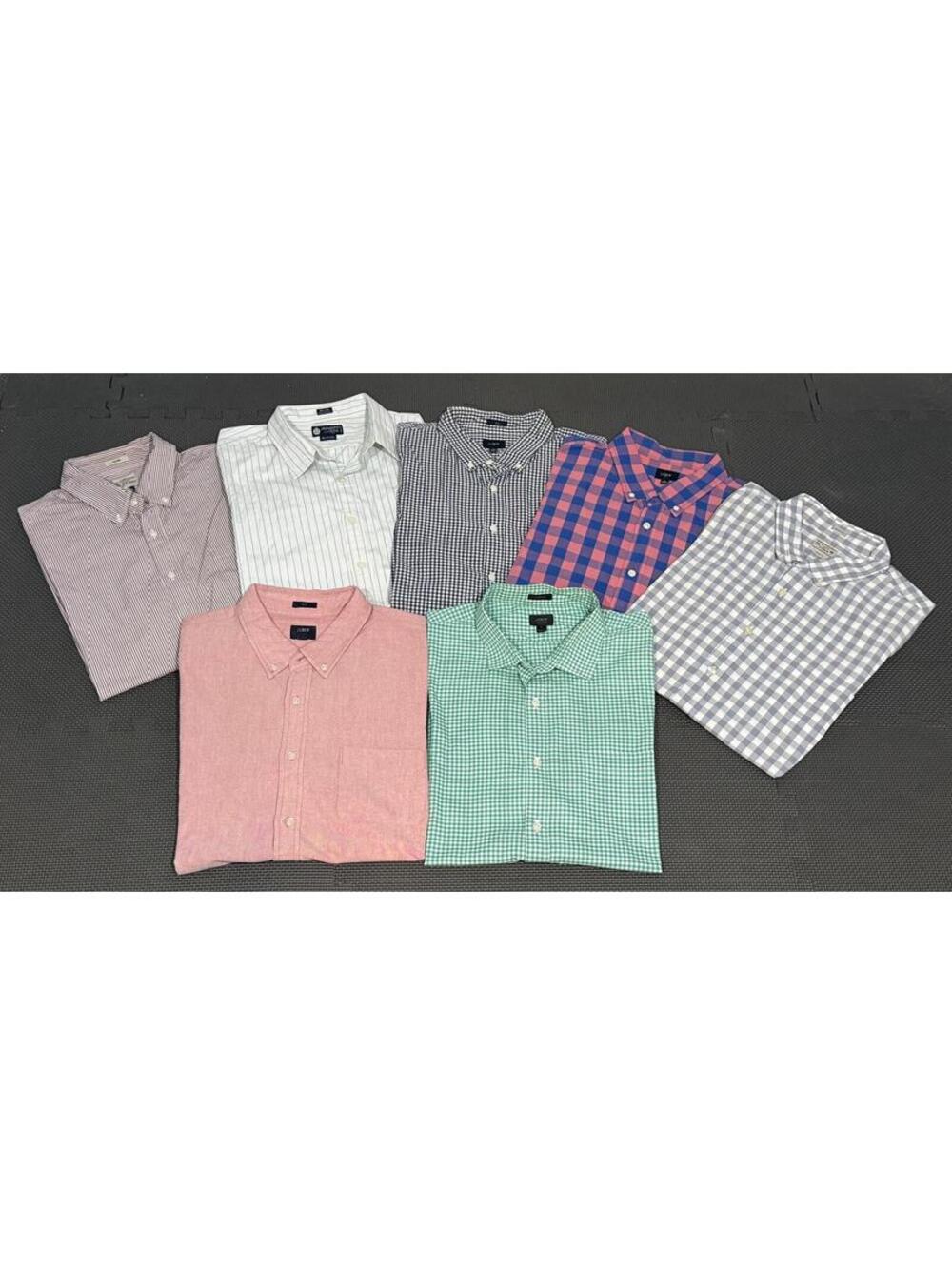 J.Crew Bundle of 7 Men's XL Slim Fit Long Sleeve Button-Down Shirts